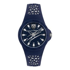 Plein Sport Thunderstorm Silicone Watch Blue Mens